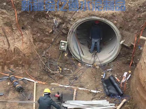 寶山電廠DN2000排水管電力廊道施工